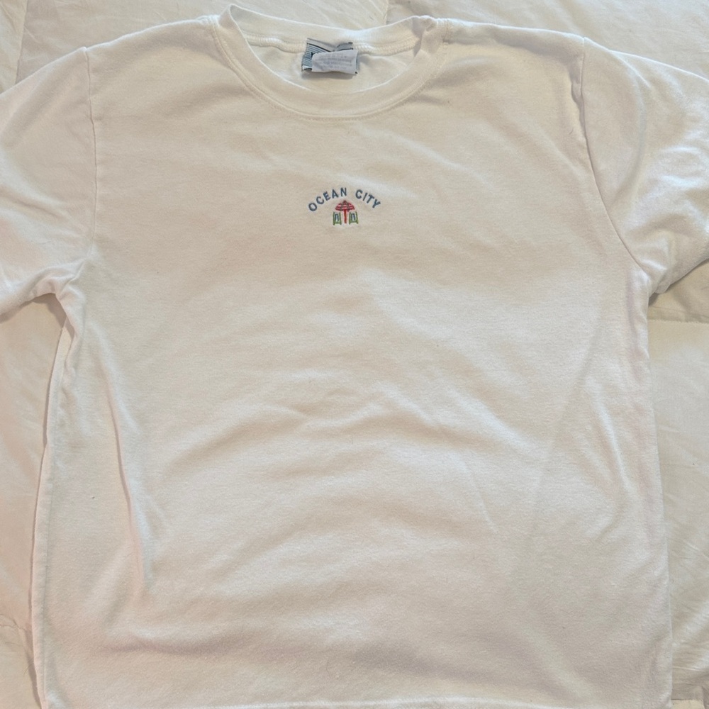 Women's White Short Sleeve Top S